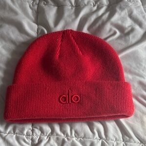 ALO Yoga Red Beanie